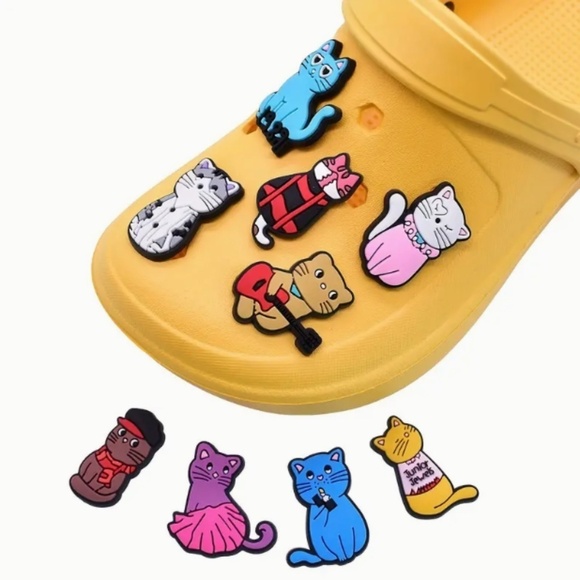 Taylor Swift 9 Pcs Crocs Shoe Charms Cat Cartoon Shoes Charms For Clogs Sandals - Picture 3 of 15